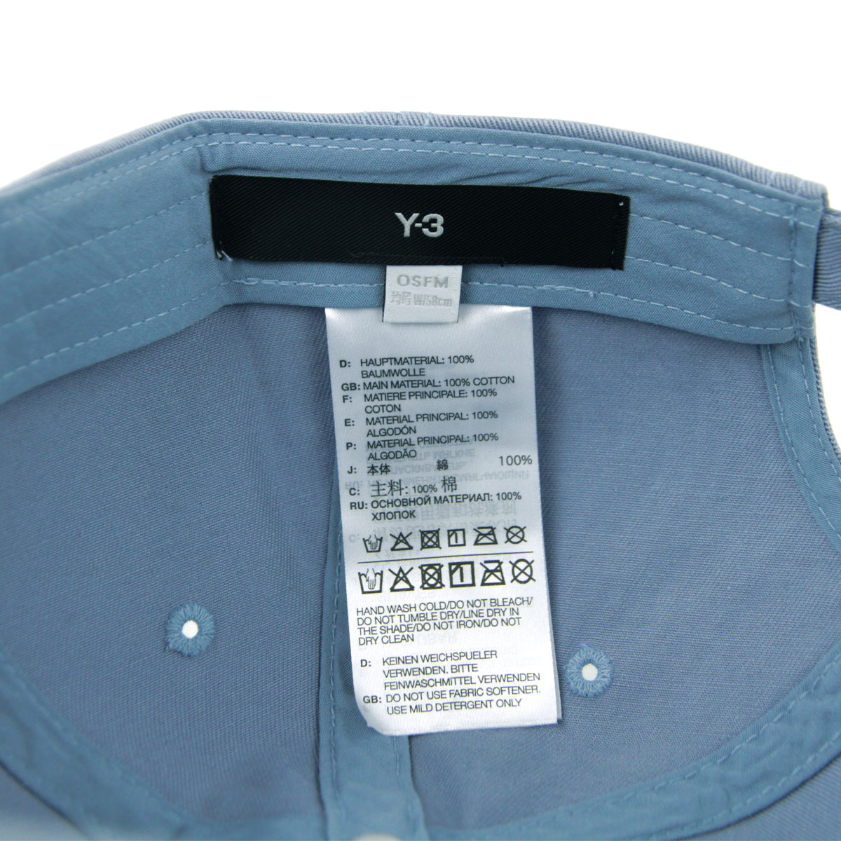 磻꡼  ǥ å  Y-3 ˹  åȥ Y-3 DAD CAP TACBLU JJ3947 BLUE