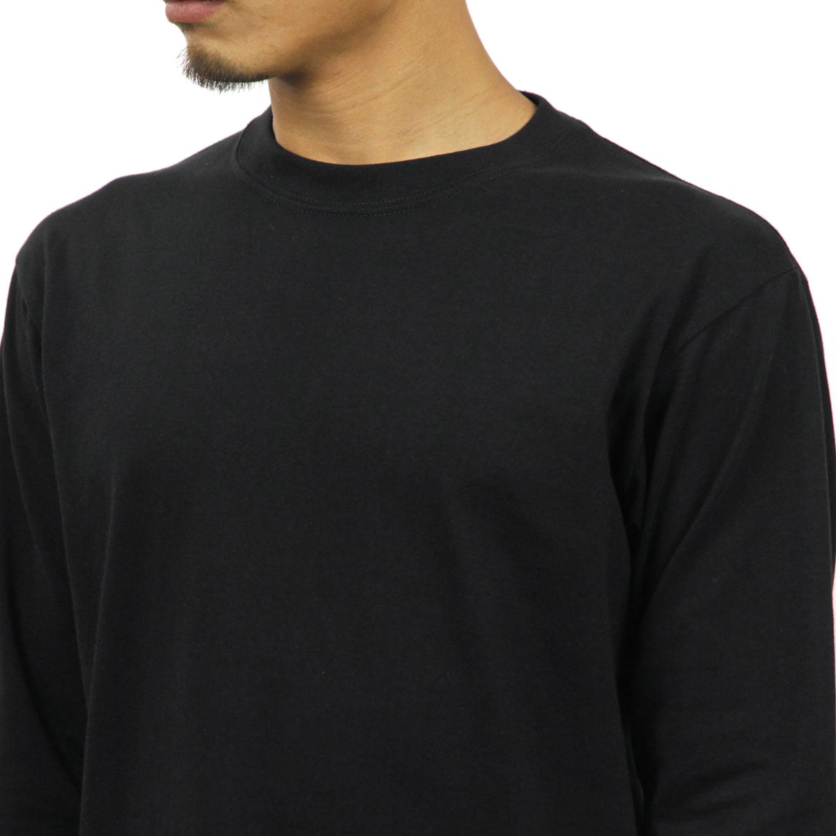 �إ��� T����� �ӡ��ե��� ��� Ĺµ ��������Ź HANES ���롼�ͥå� �إӡ��������� ̵�� HANES BEEFY LONG SLEEVE T-SHIRT H5186 090 BLACK AA8B B1C C1D D2E E13F