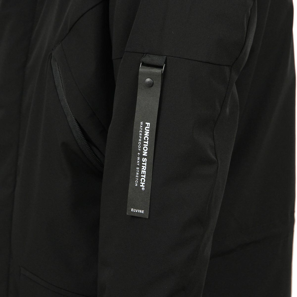 Х   Ź elvine 㥱å ʥ󥸥㥱å ZANE NYLON LONG JACKET FUNCTION STRETCH 193006 110 BLACK A91B B1C C1D D4E E13F