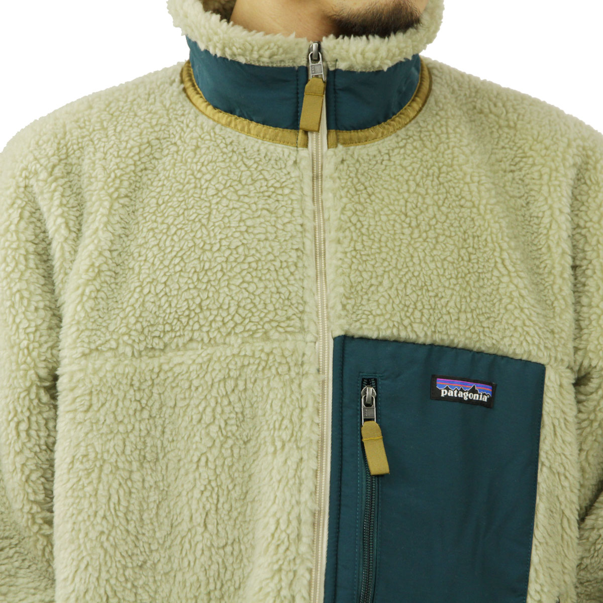 �ѥ����˥� ���㥱�å� ��� ������ patagonia ��ȥ�X �ܥ����㥱�å� �������� MEN'S CLASSIC RETRO-X FLEECE JACKET PELICAN W/DARK BOREALIS GREEN 23056 A53B B1C C1D D4E E18F