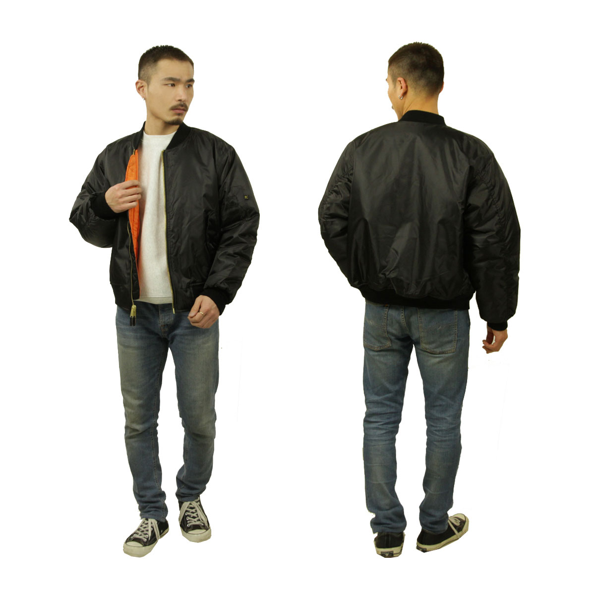 ������ MA-1 ��� ������ ROTHCO �ե饤�ȥ��㥱�å� �������� ROTHCO MA-1 FLIGHT JACKET BLACK 7324 A98B B1C C1D D4E E13F