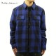 ̡ǥ å  Ź Nudie Jeans Ĺµ ܥ 奢륷 STEN BUFFALO CHECK SHIRT 140641 B20 BLUE A62B B1C C1D D6E E06F