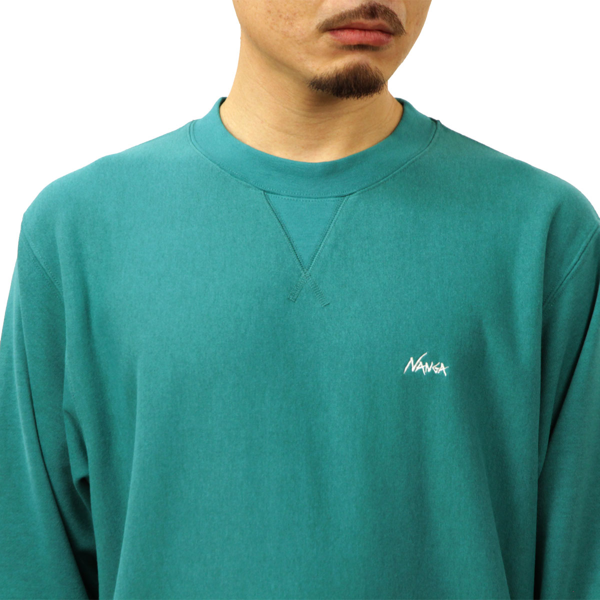 �ʥ� ��� �������å� ��������Ź NANGA ���롼�ͥå� �ȥ졼�ʡ� DRY MIX TERRY CREW SWEAT FLEECE N2530-1K101A GRN(T.GRN) GREEN