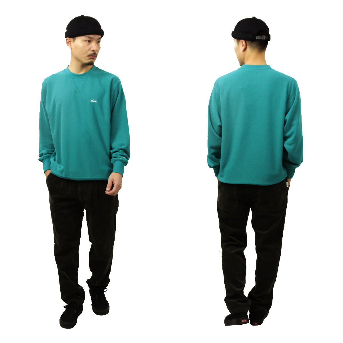 �ʥ� ��� �������å� ��������Ź NANGA ���롼�ͥå� �ȥ졼�ʡ� DRY MIX TERRY CREW SWEAT FLEECE N2530-1K101A GRN(T.GRN) GREEN