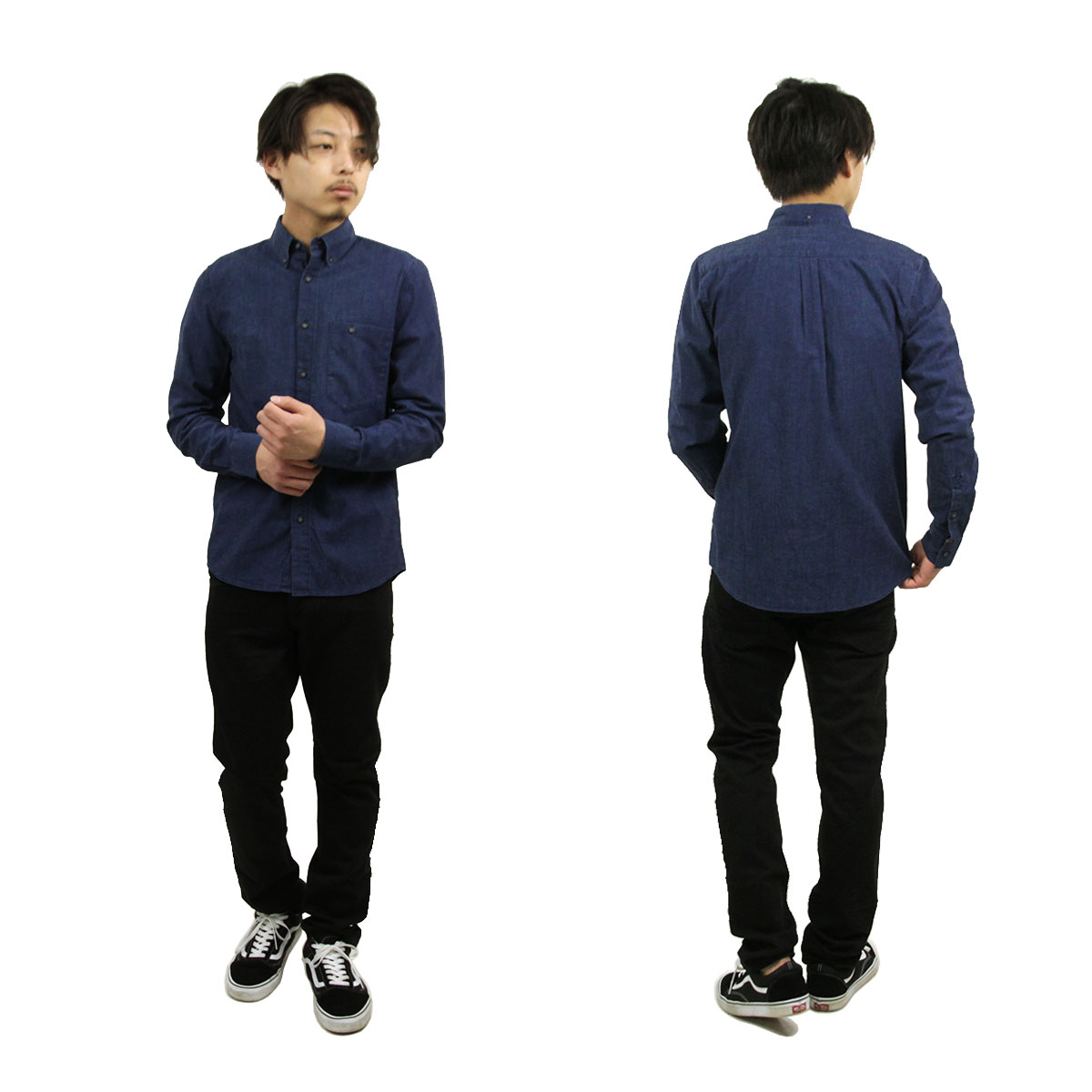 �̡��ǥ��������� ����� ��� ��������Ź Nudie Jeans Ĺµ�����  Stanley Org. Deep Blue Denim B26 140277 3015