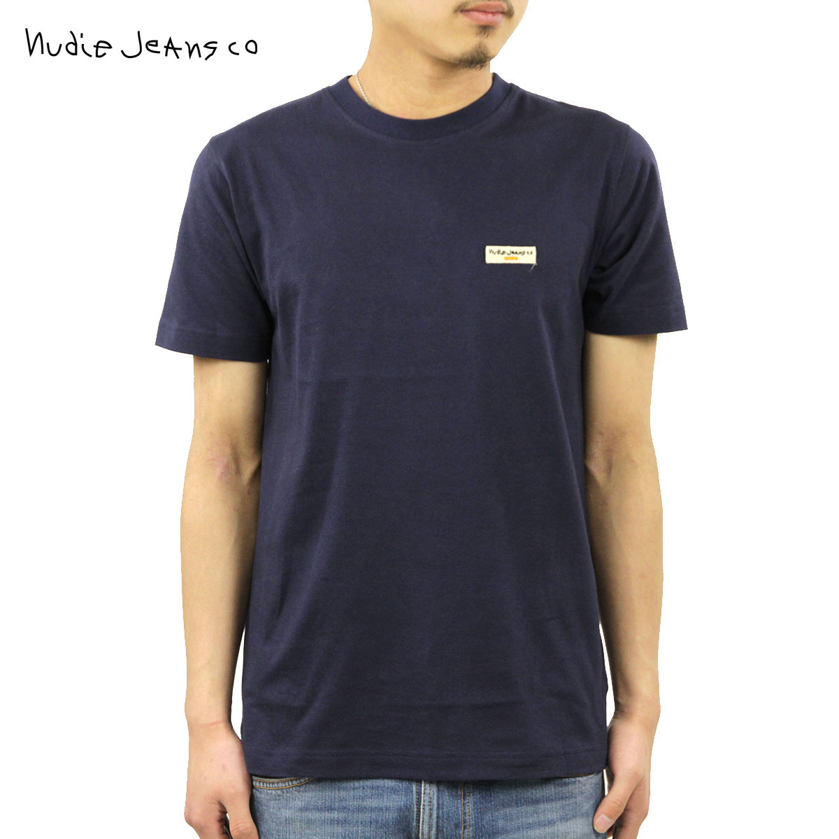 ̡ǥ T  Ź Nudie Jeans ȾµT 롼ͥåT DANIEL LOGO CREW TEE MIDNIGHT B97 131613 A62B B1C C1D D1E E06F