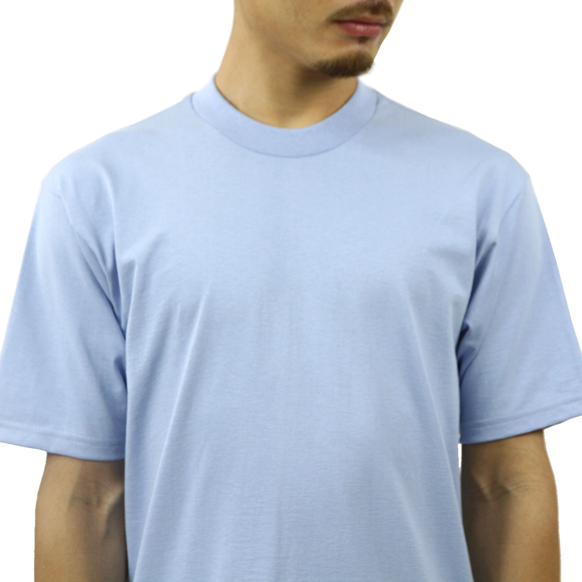 ץ T   PROCLUB ȾµT 롼ͥåT HEAVY WEIGHT COTTON SHORT SLEEVE CREW NECK T-SHIRT SKY BLUE #101  礭 AB6B B1C C1D D1E E07F