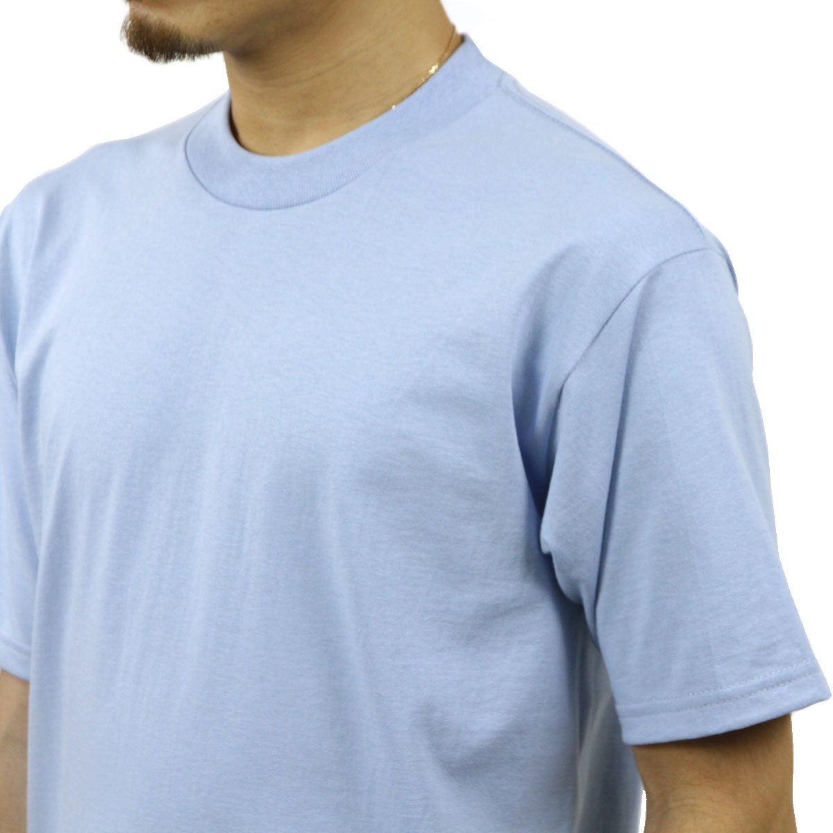 ץ T   PROCLUB ȾµT 롼ͥåT HEAVY WEIGHT COTTON SHORT SLEEVE CREW NECK T-SHIRT SKY BLUE #101  礭 AB6B B1C C1D D1E E07F