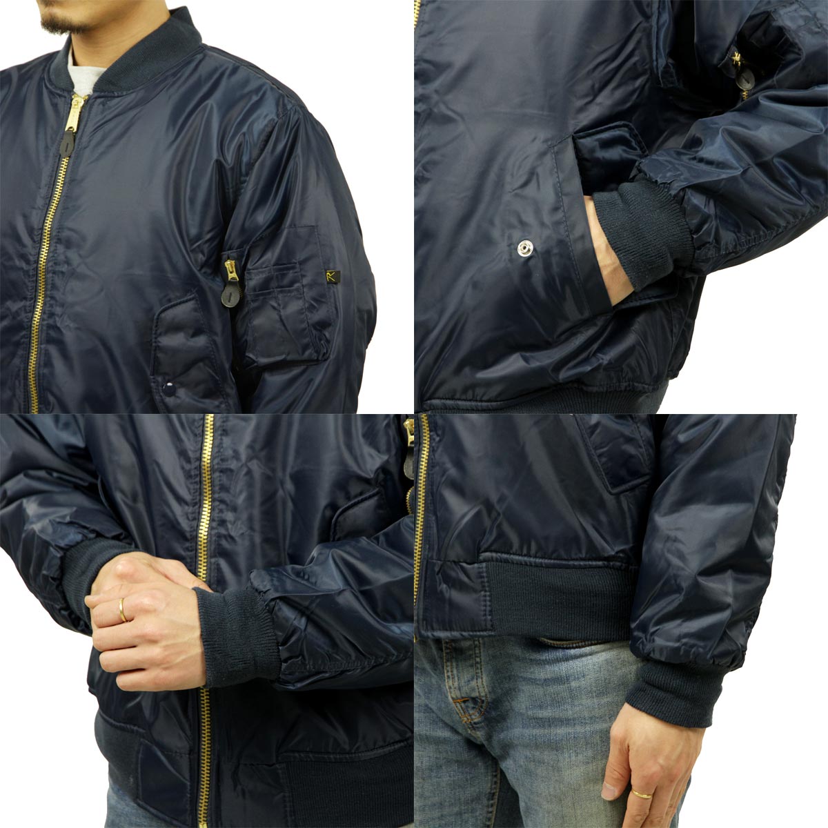 ������ MA-1 ��� ������ ROTHCO �ե饤�ȥ��㥱�å� �������� ROTHCO MA-1 FLIGHT JACKET NAVY BLUE 7325 A98B B1C C1D D4E E06F