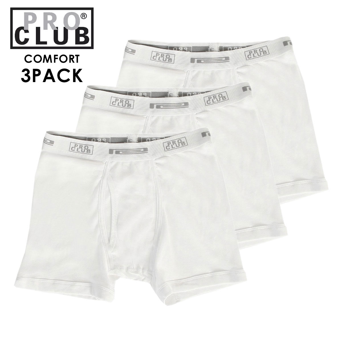 �ץ������ ���� ��� ��������Ź PROCLUB �ܥ������ѥ�� ������������� �礭�������� 3���� COMFORT SOFT COTTON BOXER BRIEF WHITE #173 3PACK AB6B B1C C7D D2E E01F