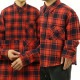 ̡ǥ å  Ź Nudie Jeans Ĺµ ܥ 奢륷 STEN BUFFALO CHECK SHIRT 140615 R30 RED ALERT A62B B1C C1D D6E E11F