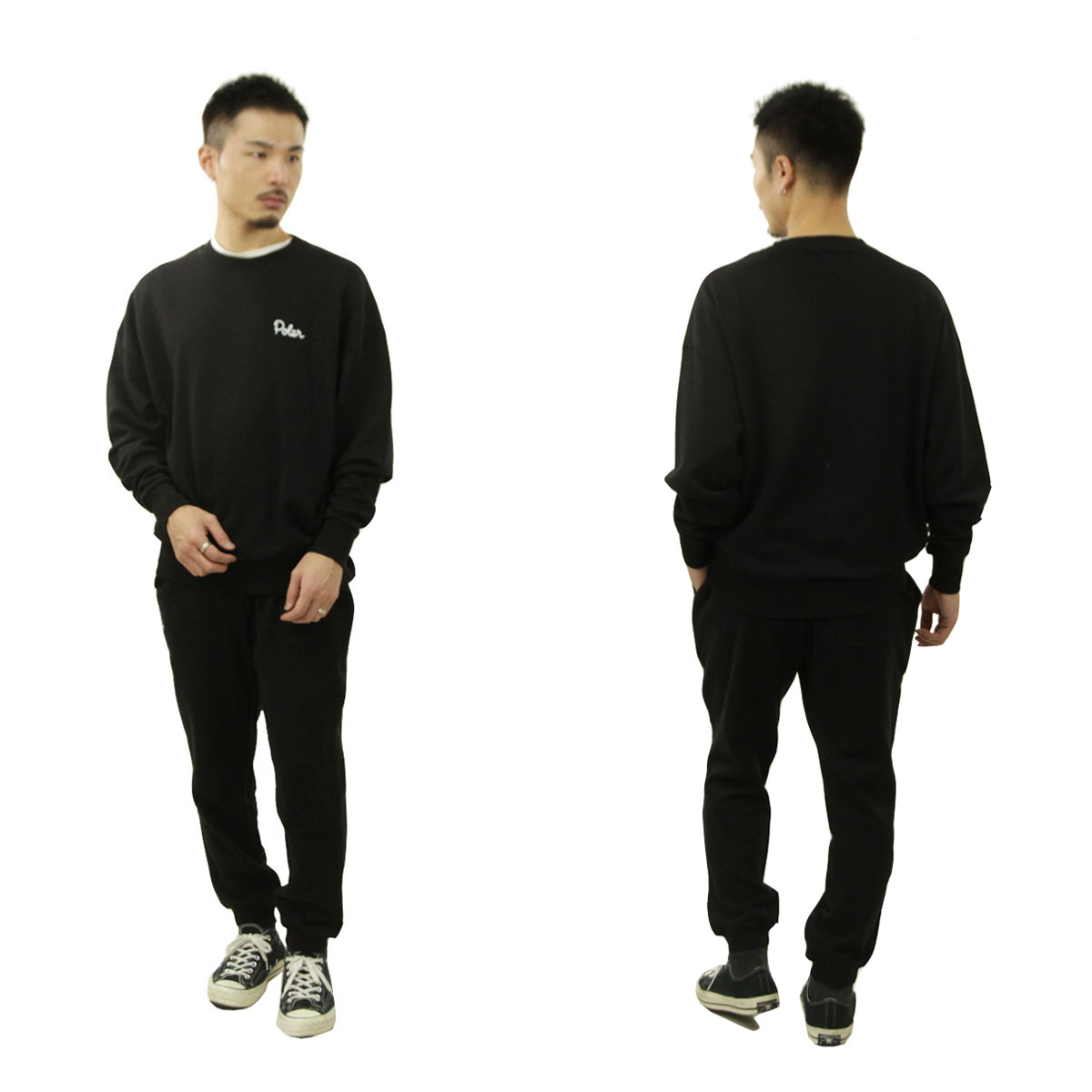 �ݡ��顼 ��� �������åȥѥ�� ��������Ź POLER ���� �ܥȥॹ POCKET SWEAT PANTS 233MCV0036-BLK BLACK