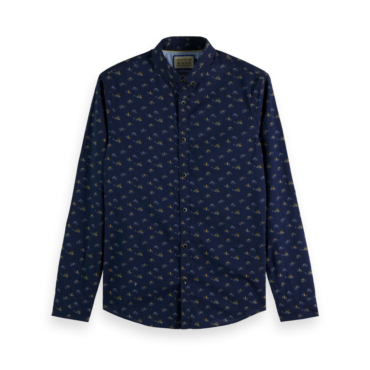 �����å�����ɥ����� ��� Ĺµ����� ��������Ź SCOTCH��SODA �ܥ�������� DITSY AOP SHIRT P 175483 7113 11413 79 NAVY BLUE SAILBOAT AOP A39B B1C C1D D6E E07F
