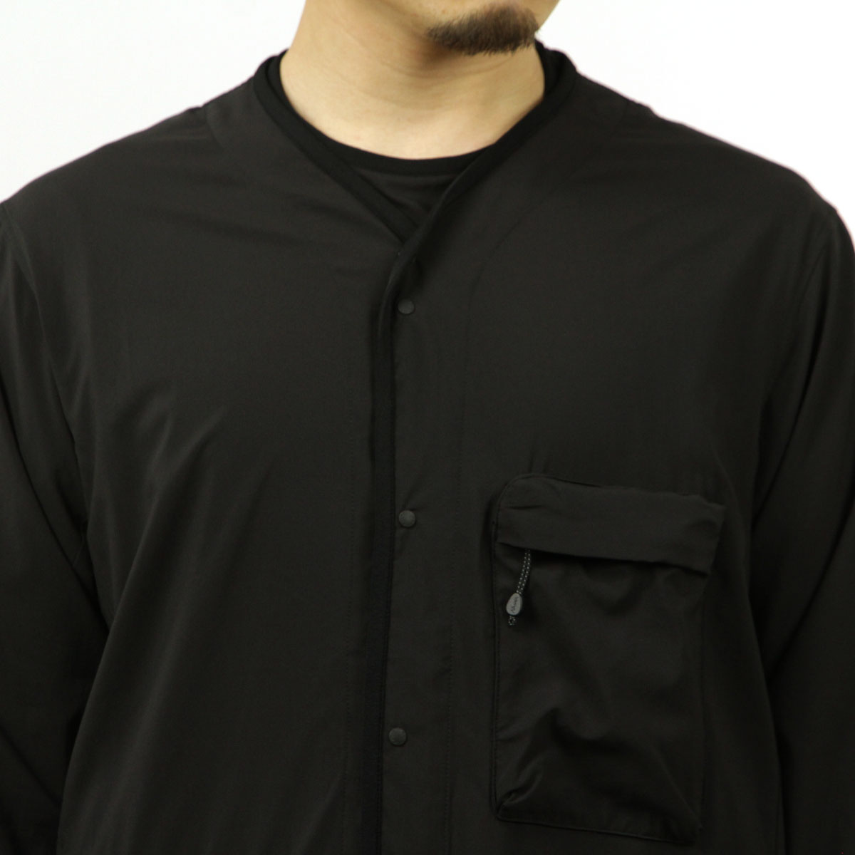 �ʥ� ��� �����ǥ����� ��������Ź NANGA ��Ǽ��ǽ �ܥ�������� ���� PLC EXCURSION CARDIGAN BLK BLACK N2500-1T405A