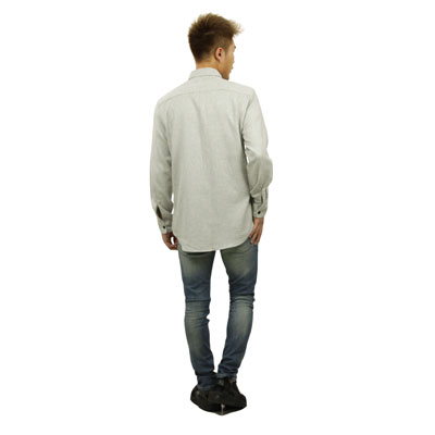 �ե������֥��å� fog essentials ����� ��� ������ FEAR OF GOD Ĺµ����� FOG - FEAR OF GOD ESSENTIALS WOVEN LONG SLEEVE BUTTON UP SHIRT HEATHER GREY AA5B B1C C1D D6E E02