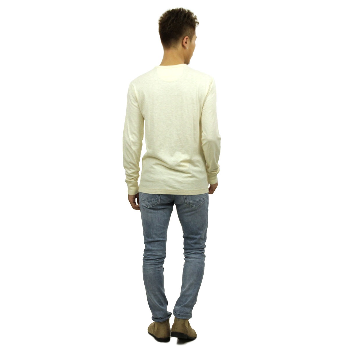 롼 T   J.CREW ĹµT HEATHERED HENLEY D00S20