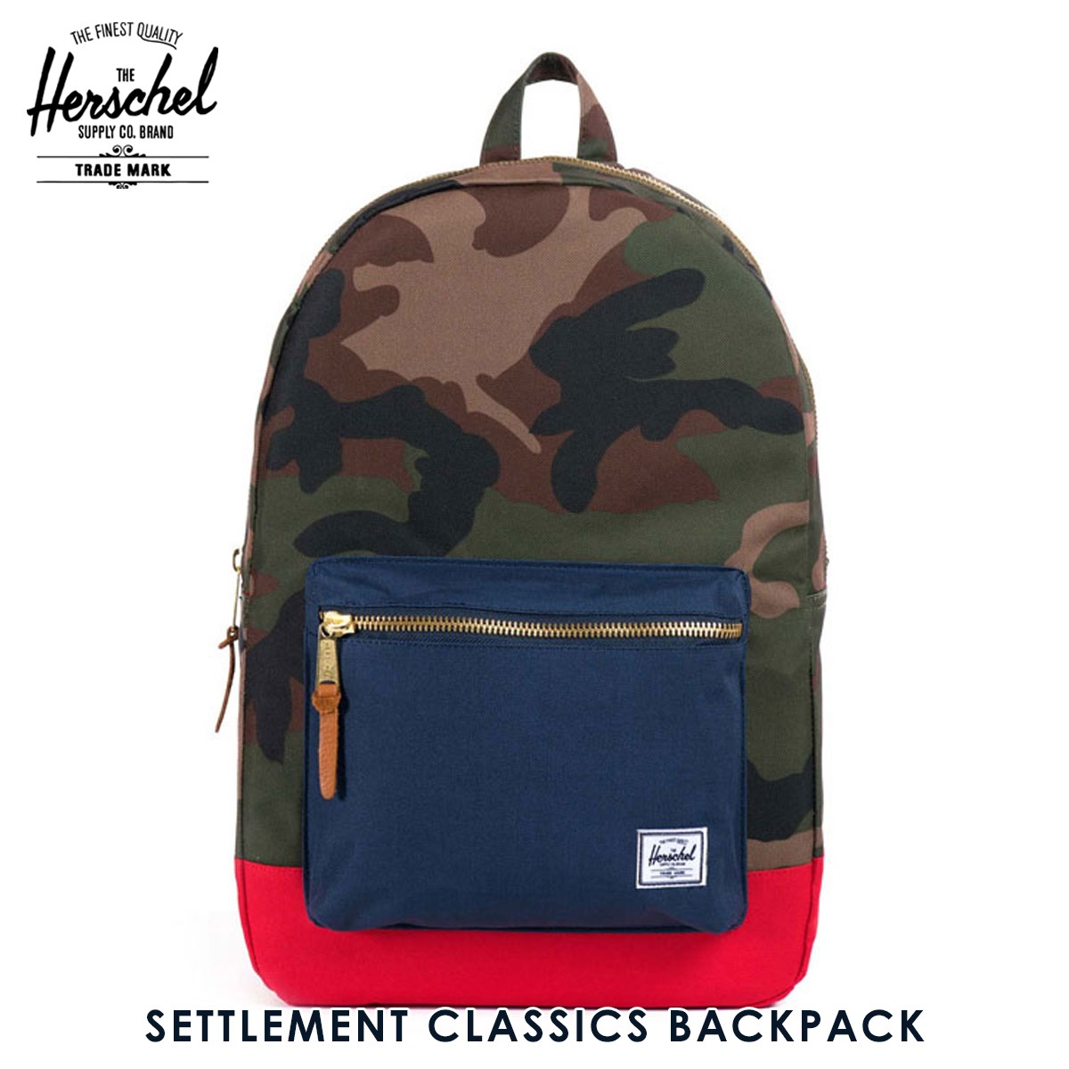ハーシェル バッグ 正規販売店 Herschel Supply ハーシェルサプライ バッグ リュックサック SETTLEMENT CLASSICS BACKPACK 10005-00041-OS WOODLAND CAMO/NAVY/RED D00S20 クリスマス プレゼント ラッピング ハーシェル バッグ 正規販売店 Herschel Supply ハーシェルサプライ