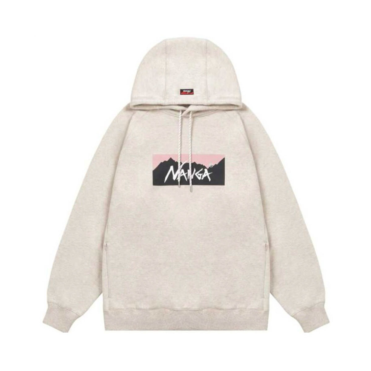 ʥ  ѡ Ź NANGA  ץ륪С աǥ ECO HYBRID BOX LOGO SWEAT HOODIE OATMEALPINK NW2311-1F202 OATMEALPINK