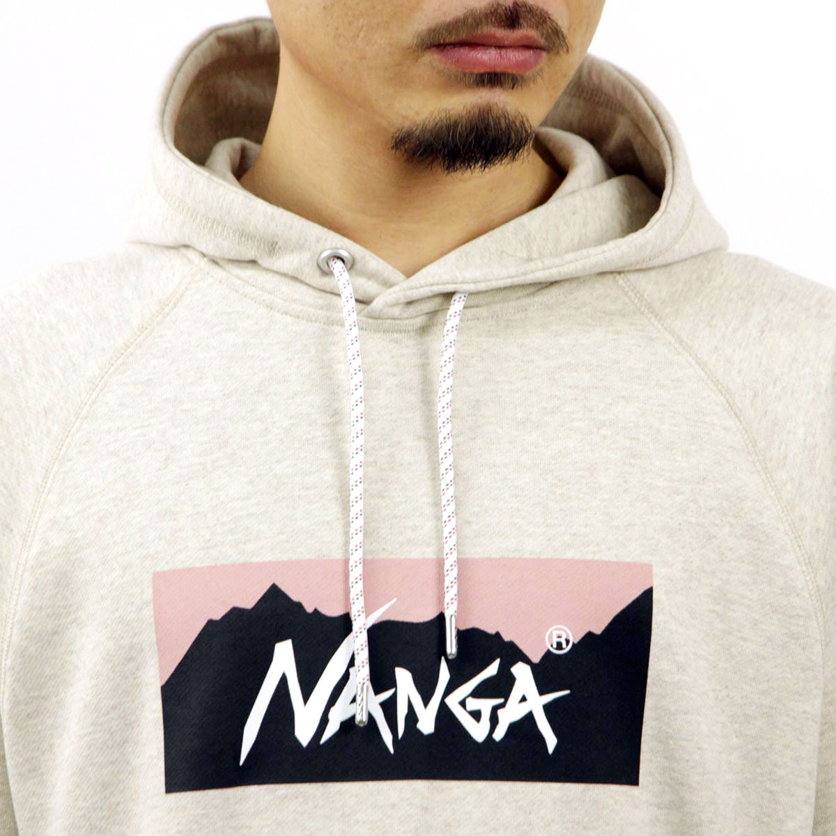 ʥ  ѡ Ź NANGA  ץ륪С աǥ ECO HYBRID BOX LOGO SWEAT HOODIE OATMEALPINK NW2311-1F202 OATMEALPINK