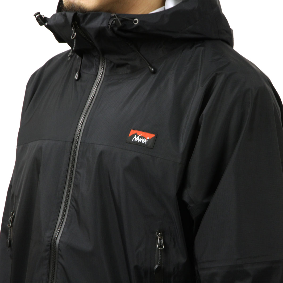 �ʥ� ��� ���㥱�å� ��������Ź NANGA �������� ��������������� ���åץ��å� �������� AT 3L WEATHER SHEILD JACKET BLK BLACK N2500-1V001A