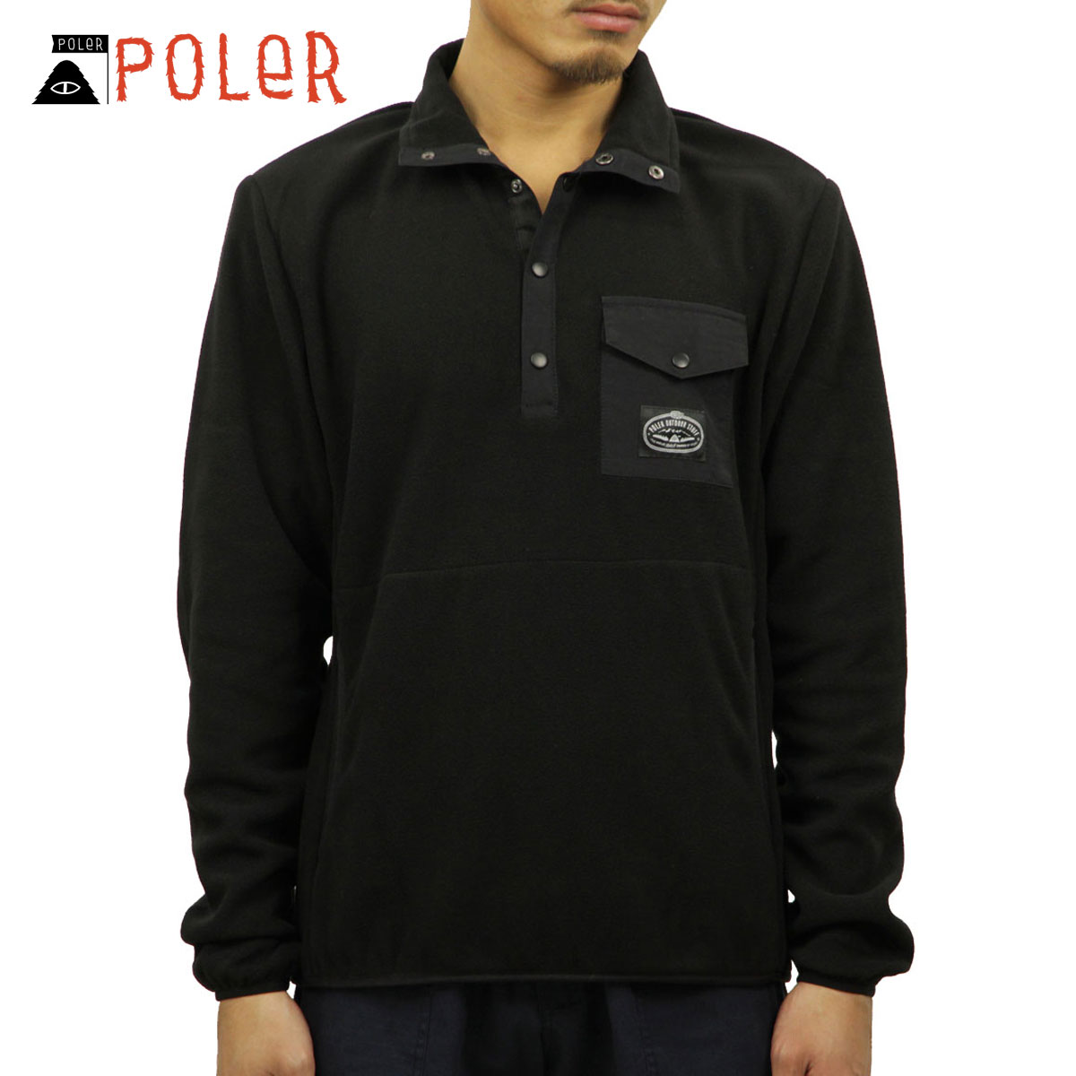 �ݡ��顼 POLER ��������Ź ��� �ܥ��󥢥åץե꡼�� SNAP FLEECE SPECIALTY 21600006-BLK BLACK A79B B1C C1D D5E E13F