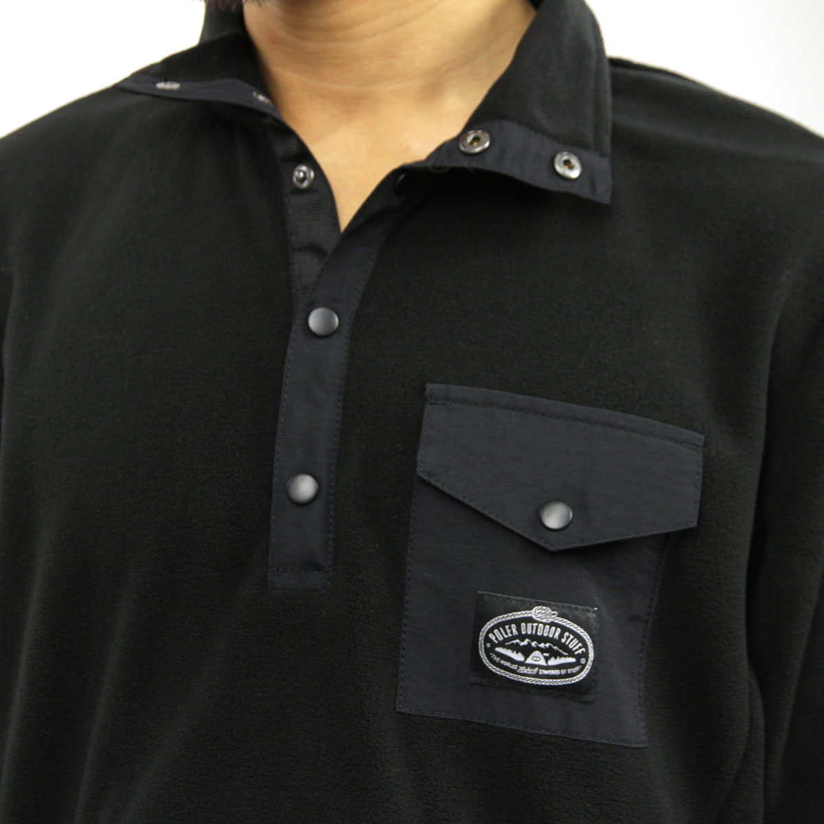 �ݡ��顼 POLER ��������Ź ��� �ܥ��󥢥åץե꡼�� SNAP FLEECE SPECIALTY 21600006-BLK BLACK A79B B1C C1D D5E E13F