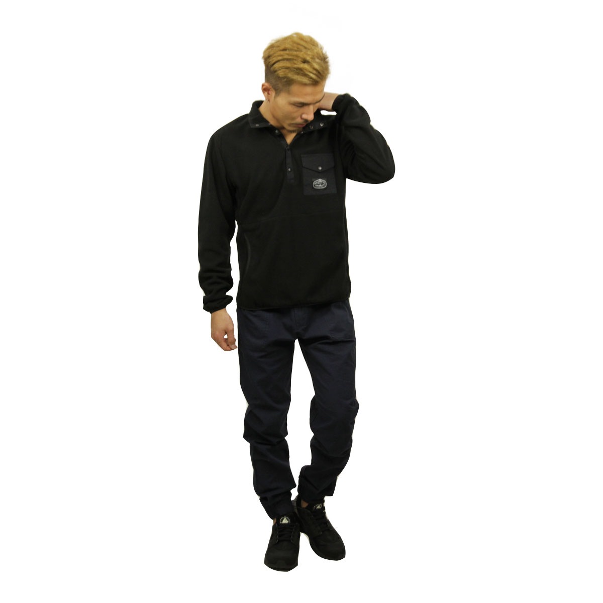 �ݡ��顼 POLER ��������Ź ��� �ܥ��󥢥åץե꡼�� SNAP FLEECE SPECIALTY 21600006-BLK BLACK A79B B1C C1D D5E E13F