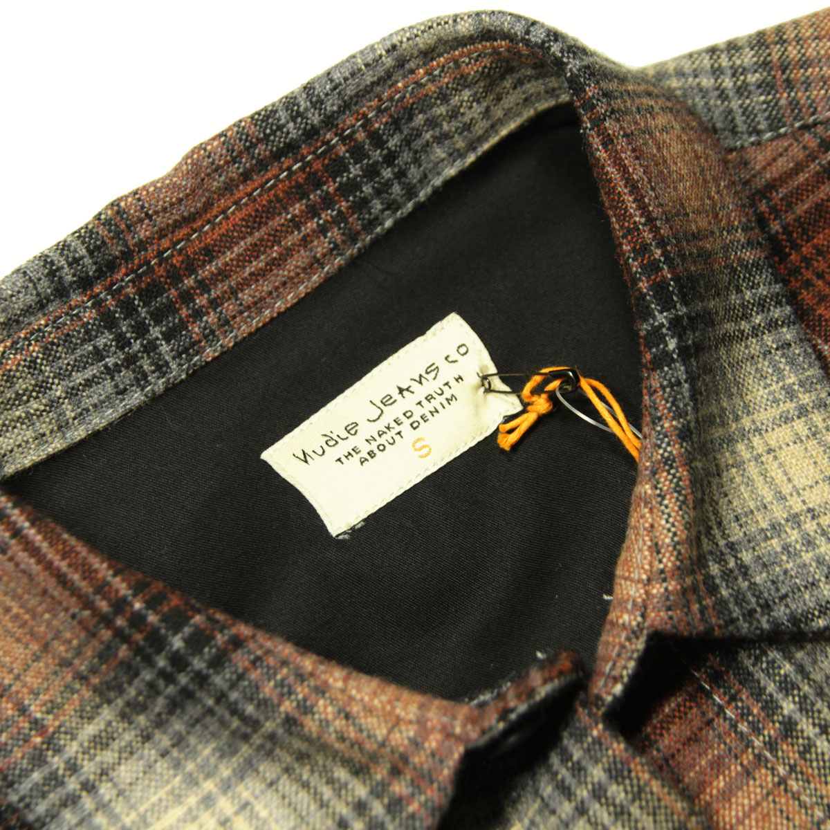 ̡ǥ å  Ź Nudie Jeans Ĺµ ܥ 奢륷 STEN SHADOW CHECK WOOL SHIRT 140709 R35 POPPY RED A62B B1C C1D D6E E11F