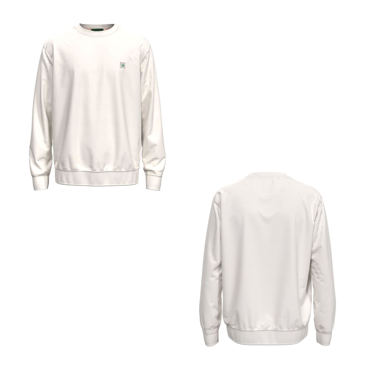 �����å�����ɥ����� ��� �������å� ��������Ź SCOTCH��SODA �ȥ졼�ʡ� �ե꡼�� ����ץ� ���� SEASONAL ESSENTIALS - CLASSIC LOGO BADGE SWEATSHIRT 171651 102 73800 00 DENIM WHITE A39B B1C C1D D5E E01F