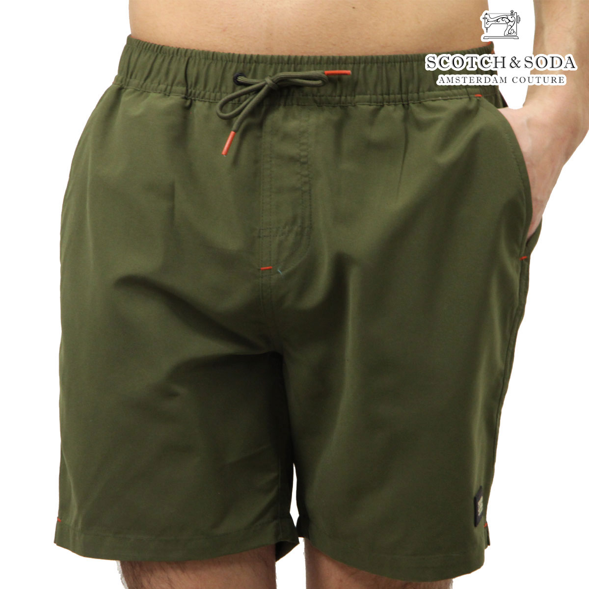 �����å�����ɥ����� ��� ������ѥ�� ��������Ź SCOTCH&SODA ���� �ȥ�󥯥��� SOLID MID LENGTH SWIM SHORT PANTS OLIVE NIGHT 182197 250 58800 54 A39B B1C C2D D7E E08F
