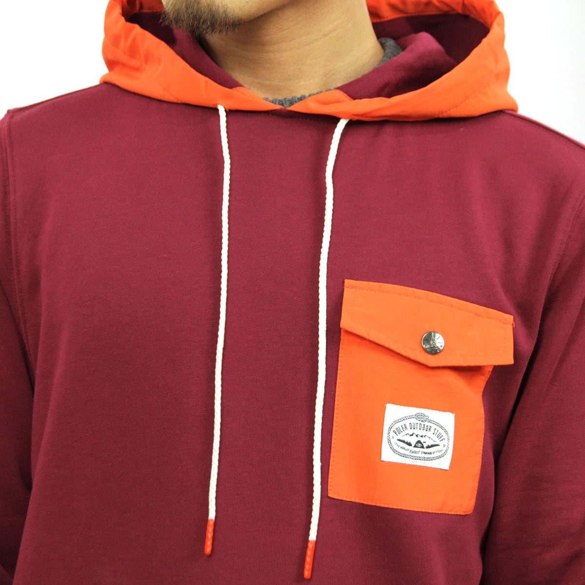 �ݡ��顼 �������å� ��� ��������Ź POLER �ե꡼�� �ץ륪���С��ѡ����� BASSWOOD HOODIE SPECIALTY FLEECE 21280002-CRD CORDOVAN A79B B1C C1D D5E E11F
