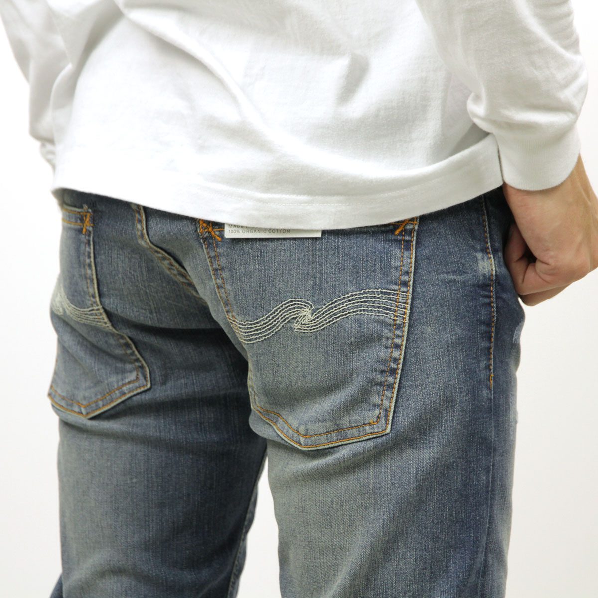 �̡��ǥ��������� ������ ��� ��������Ź Nudie Jeans ����ե��� �����ѥ� THIN FINN DENIM JEANS AUTHENTIC REPAIR 034 113127 A62B B1C C2D D1E E06F