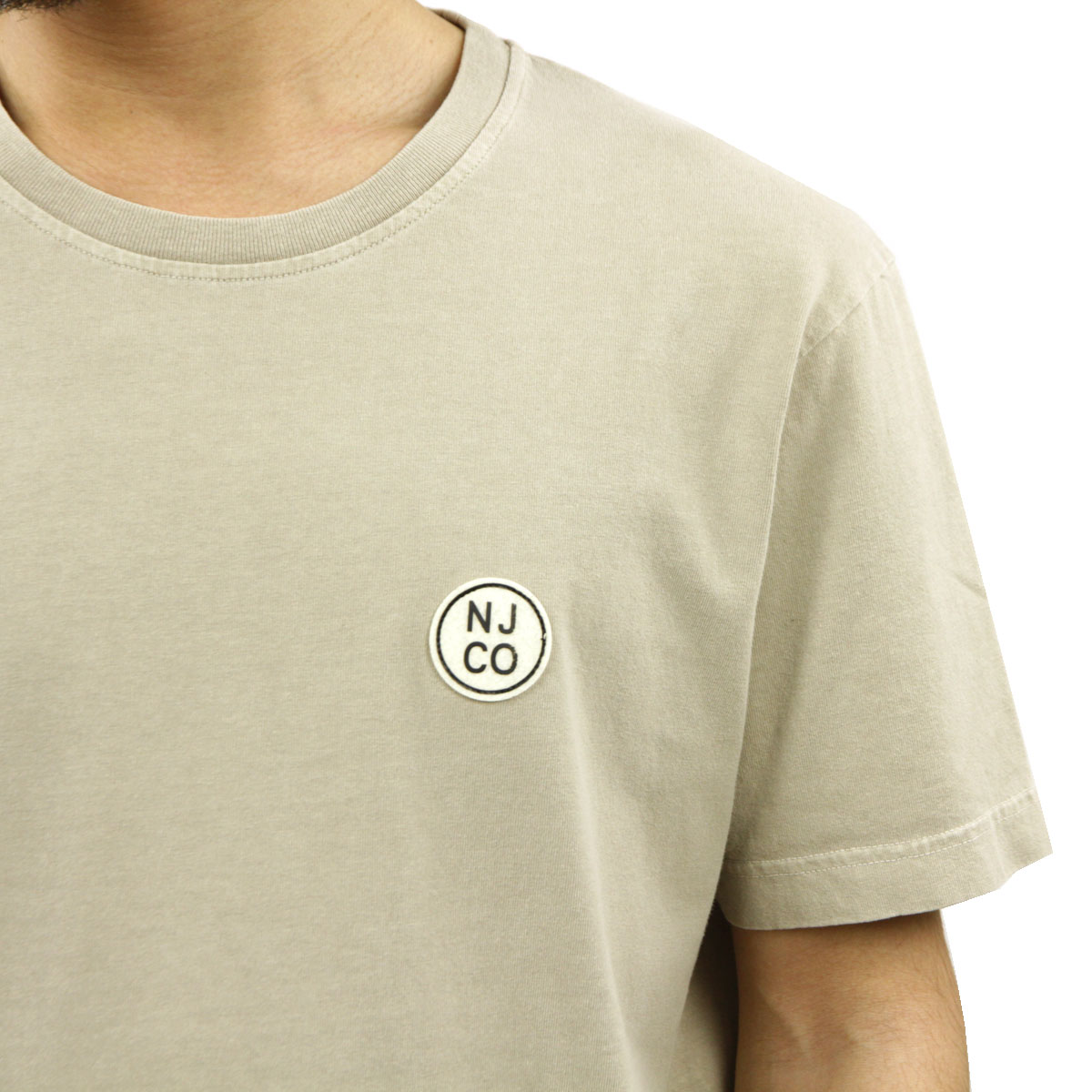 ̡ǥ T  Ź Nudie Jeans ȾµT 롼ͥåT UNO NJCO CIRCLE CREW TEE BEIGE B16 131680 A62B B1C C1D D1E E18F