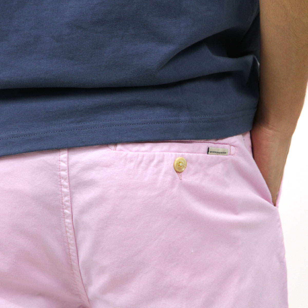 �����å�����ɥ����� �ܥȥॹ ��� ��������Ź SCOTCH��SODA ���硼�ȥѥ�� �������ȥ��� STUART GARMENT-DYED PIMA COTTON-BLEND CHINO SHORT PANTS 165959 4785 52504 12 PINK ICON A39B B1C C2D D4E E11F