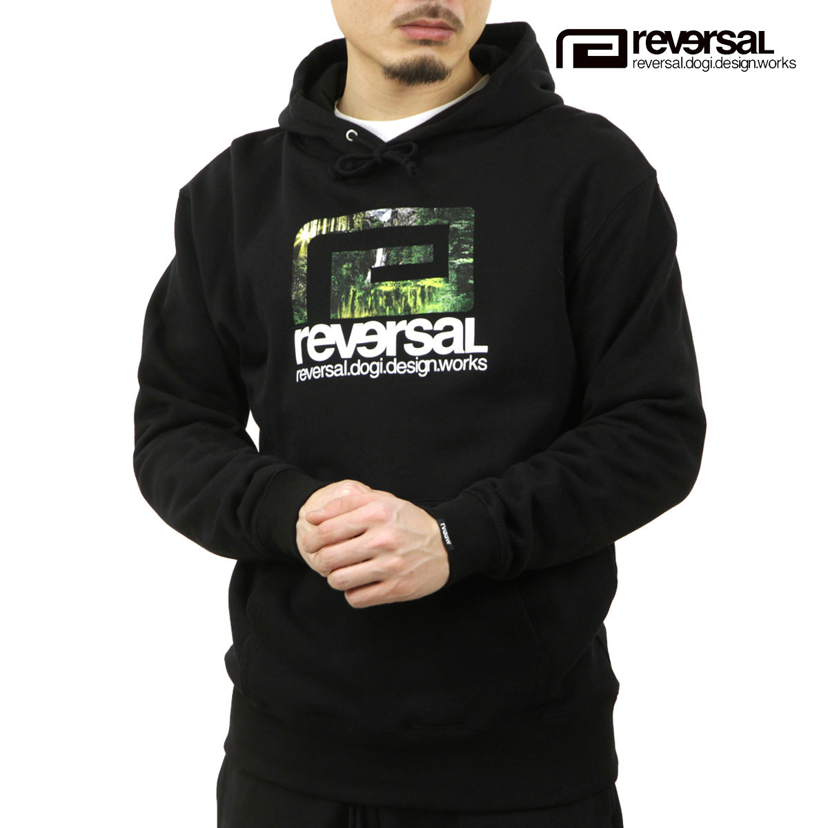 ��С����� ��� �ѡ����� ��������Ź REVERSAL ���� �ա��ǥ��� FOREST LAKE CAMP BIG MARK HOODIE rv23ss203 BLACK A06B B1C C1D D5E E13F