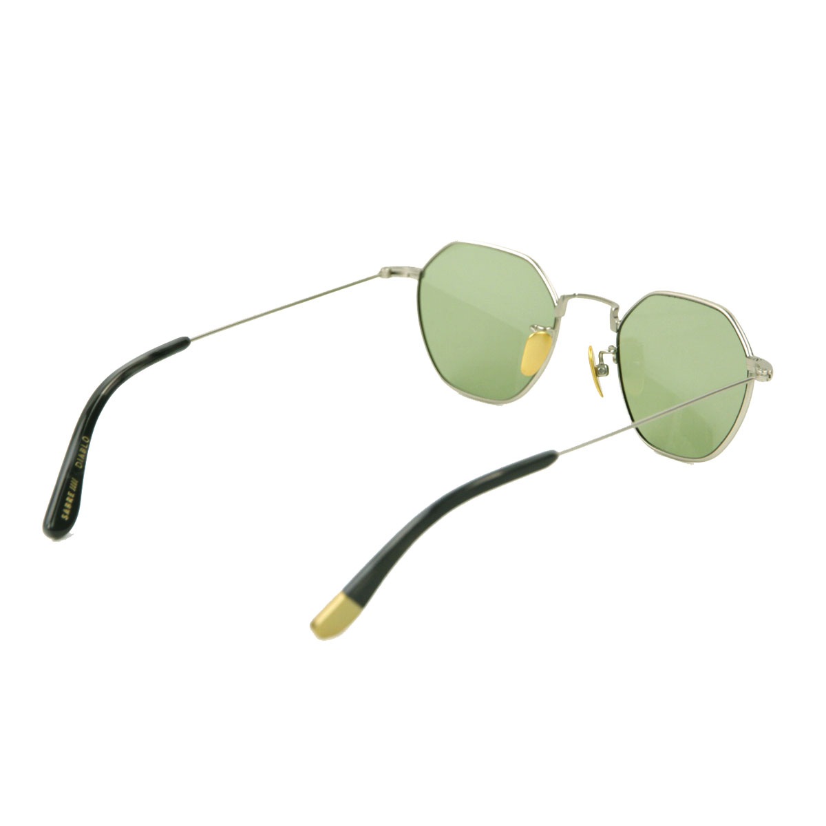 �����С� ��� ��ǥ����� ���󥰥饹 ��������Ź SABRE �᤬�� �ǥ����֥� DIABLO MATT SILVER FRAME SUNGLASS L GREEN LENS SS24-109SV-LGR-J