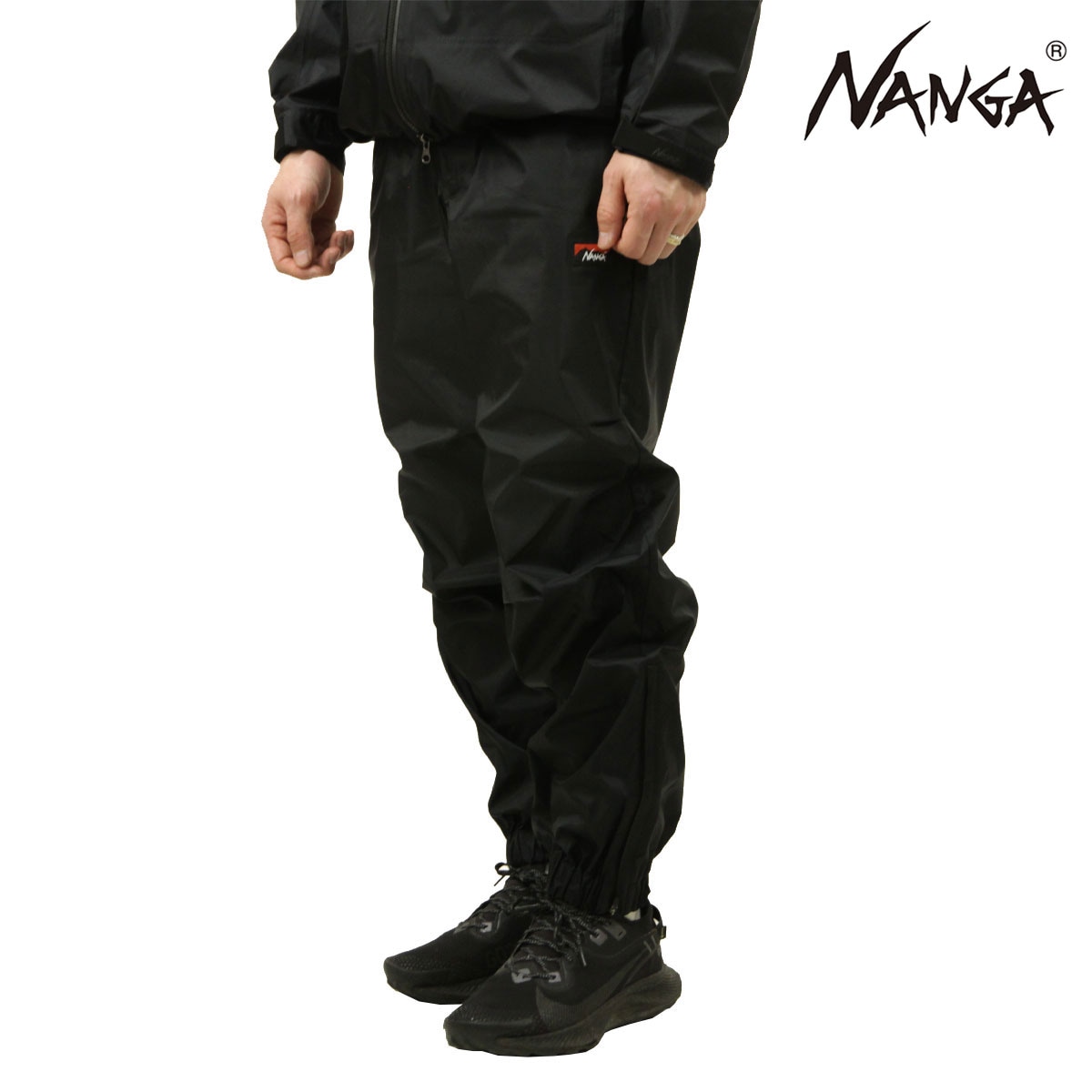 �ʥ� ��� �ܥȥॹ ��������Ź NANGA �������� ��������������� �ѥ�� AT 3L WEATHER SHEILD PANTS BLK BLACK N2500-1W002A