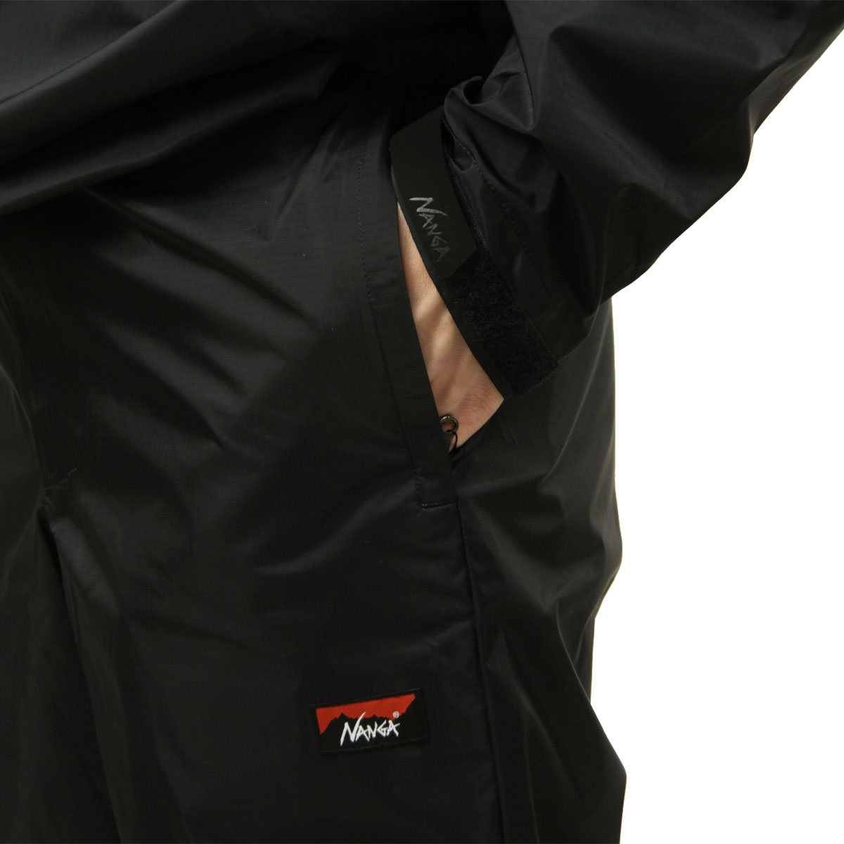 �ʥ� ��� �ܥȥॹ ��������Ź NANGA �������� ��������������� �ѥ�� AT 3L WEATHER SHEILD PANTS BLK BLACK N2500-1W002A