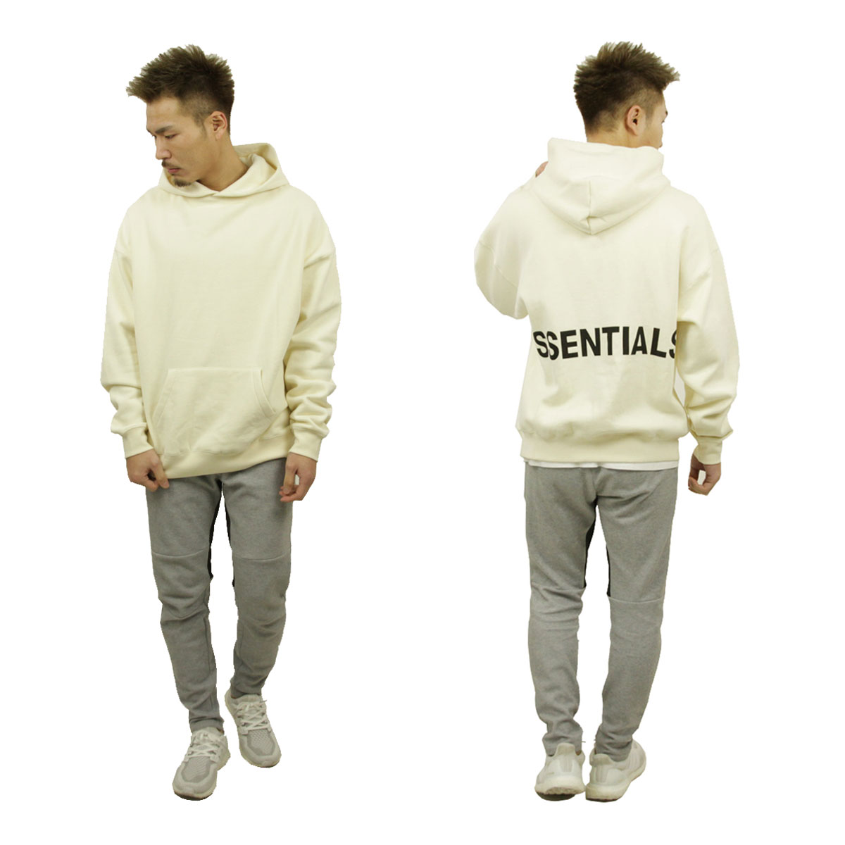 �ե������֥��å� fog essentials �ѡ����� ��� ������ FEAR OF GOD �ץ륪���С��ѡ����� FOG - FEAR OF GOD ESSENTIALS GRAPHIC PULLOVER CREAM AA5B B1C C1D D5E E18