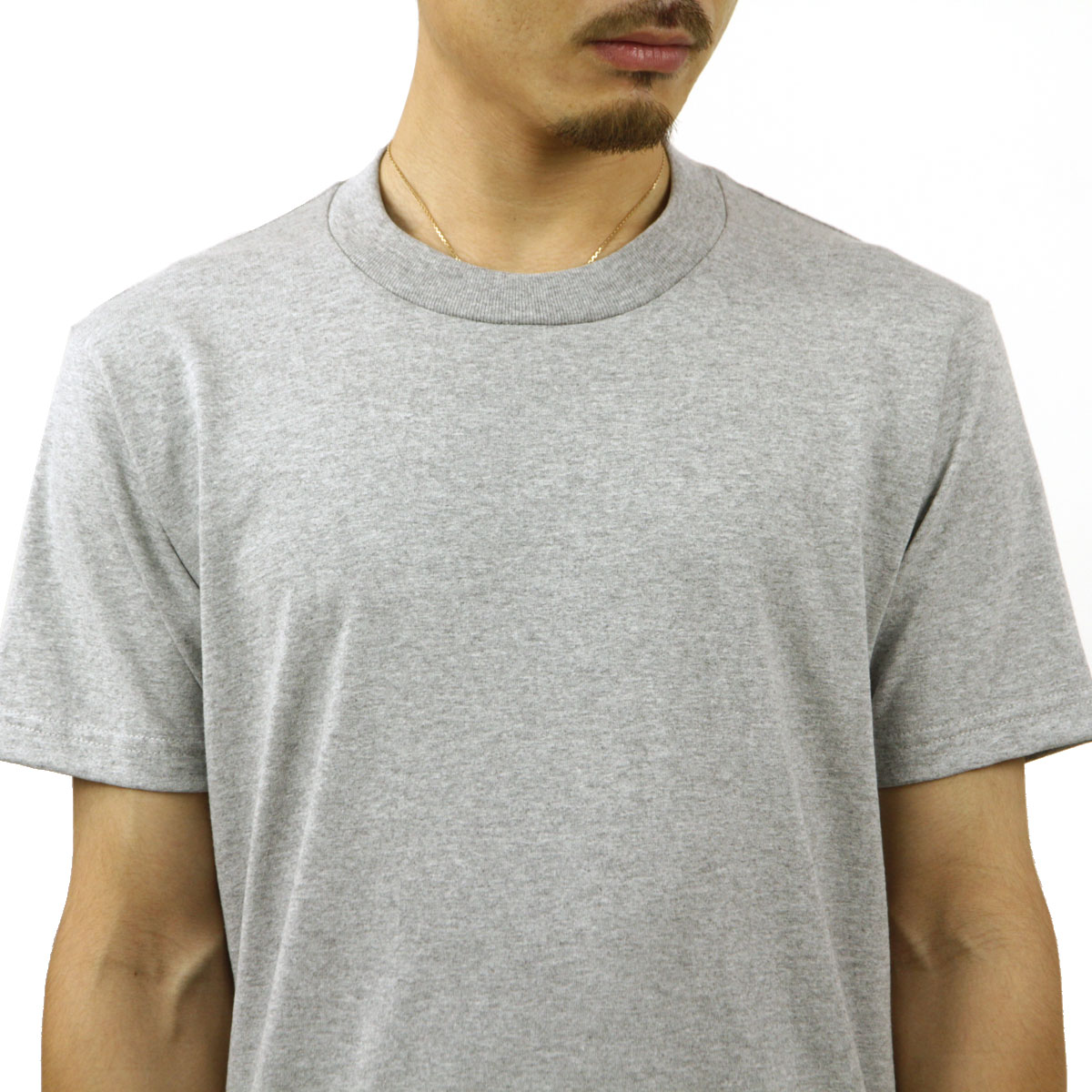 �ץ������ T����� ��� ������ PROCLUB ȾµT����� ���롼�ͥå�T����� COMFORT COTTON SHORT SLEEVE T-SHIRT HEATHER GREY #102  �礭�������� AB6B B1C C1D D1E E02F