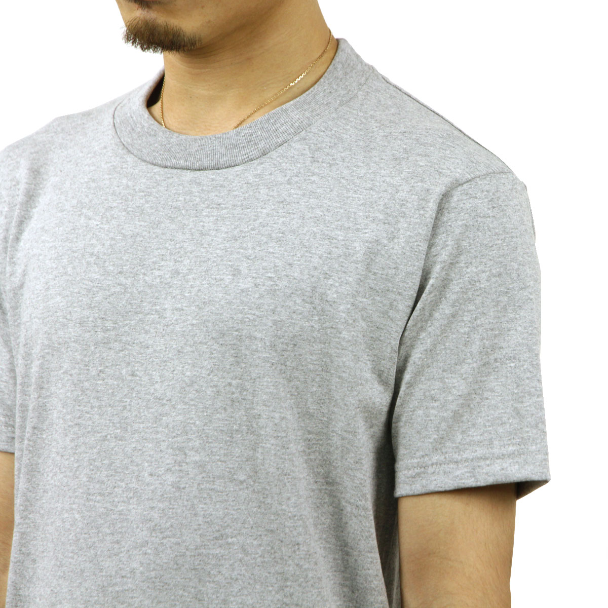 �ץ������ T����� ��� ������ PROCLUB ȾµT����� ���롼�ͥå�T����� COMFORT COTTON SHORT SLEEVE T-SHIRT HEATHER GREY #102  �礭�������� AB6B B1C C1D D1E E02F