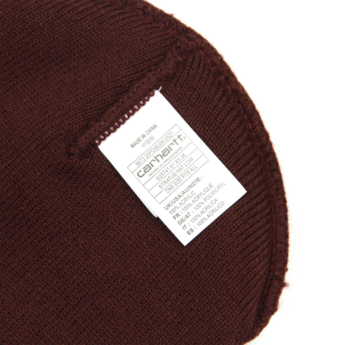 �����ϡ��� �ӡ��ˡ� ��� ��ǥ����� ��������Ź CARHARTT WIP ��å�����å� �˥å�˹ ˹�� STRATUS HAT LOW WINE I025741 61 AB0B B3C C3D D4E E11F