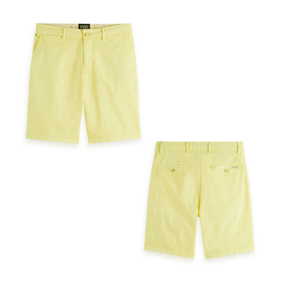 �����å�����ɥ����� �ܥȥॹ ��� ��������Ź SCOTCH��SODA ���硼�ȥѥ�� �������ȥ��� STUART GARMENT-DYED PIMA COTTON-BLEND CHINO SHORT PANTS 165959 0510 52504 40 LEMONADE A39B B1C C2D D4E E12F