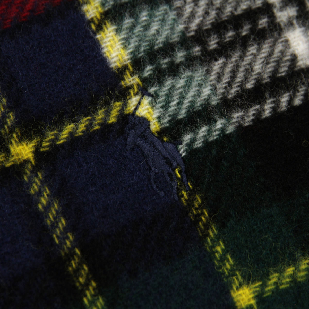 ݥ ե  ǥ ޥե顼  POLO RALPH LAUREN ѥå å PATCHWORK TARTAN MUFFLER PC0955 608 RED MULTI