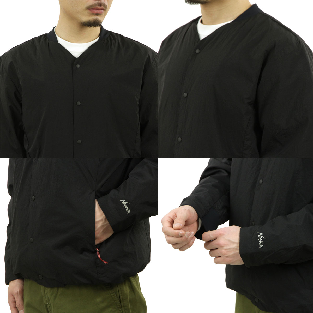 ʥ  󥫡ǥ Ź NANGA  Ρ顼 NO COLLAR SOFT DOWN CARDIGAN BLK ND2411-1A100-A BLACK