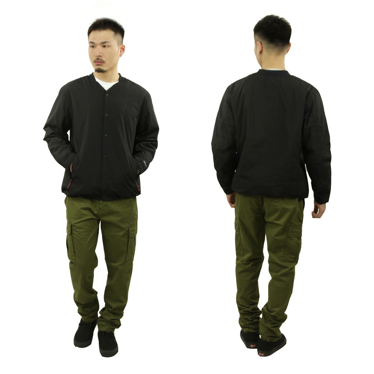 ʥ  󥫡ǥ Ź NANGA  Ρ顼 NO COLLAR SOFT DOWN CARDIGAN BLK ND2411-1A100-A BLACK