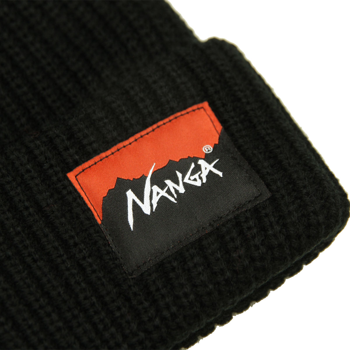 �ʥ� ��� ��ǥ����� �˥åȥ���å� ��������Ź NANGA ���� �˥å�˹ �ӡ��ˡ� BOX LOGO BULKY BEANIE CAP N2532-3C059A BLK BLACK