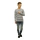̡ǥ T  Ź Nudie Jeans ĹµT Otto Raglan Sleeve 131338 4015 W14 White/Grey D15S25