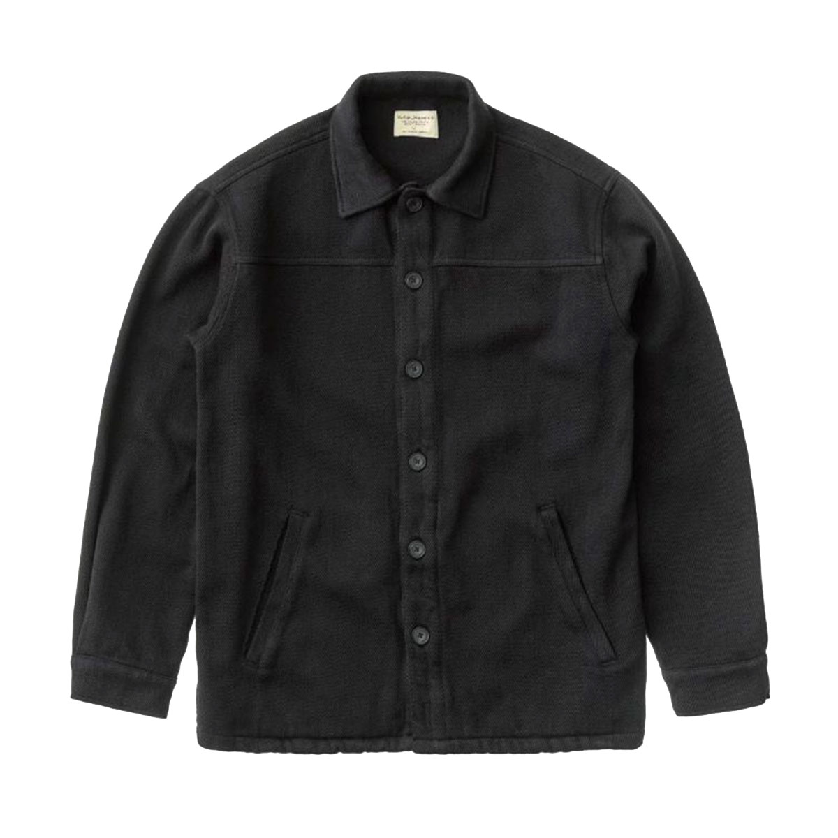 �̡��ǥ��������� ���㥱�å� ��� ��������Ź Nudie Jeans �������� ����ĥ��㥱�å� ELIAS TWILL OVERSHIRT JACKET BLACK B01 140607 3004 A62B B1C C1D D4E E13F