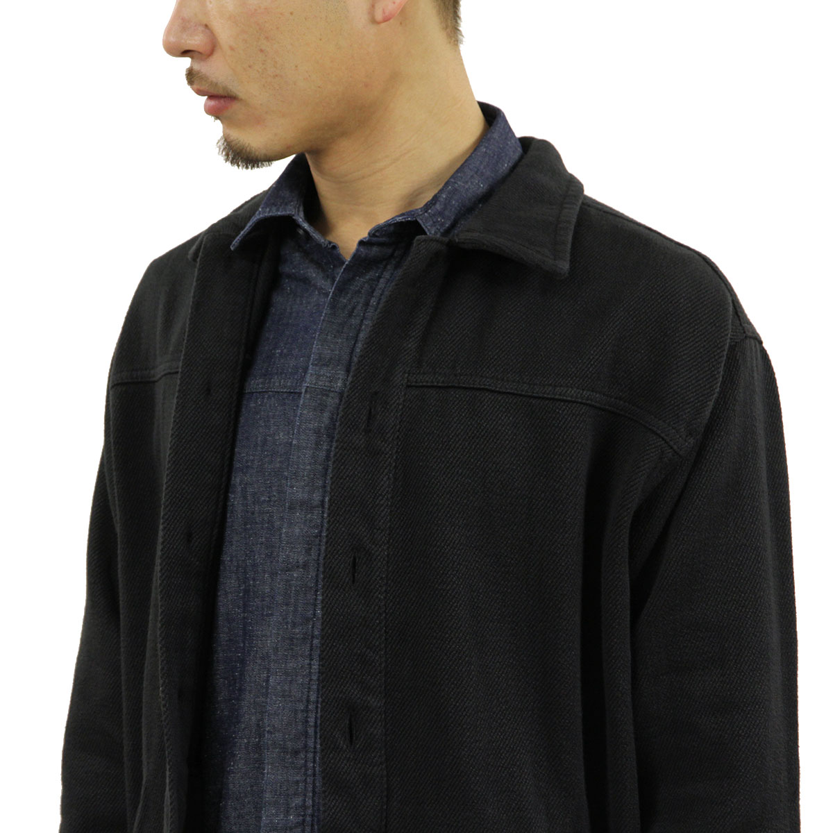�̡��ǥ��������� ���㥱�å� ��� ��������Ź Nudie Jeans �������� ����ĥ��㥱�å� ELIAS TWILL OVERSHIRT JACKET BLACK B01 140607 3004 A62B B1C C1D D4E E13F